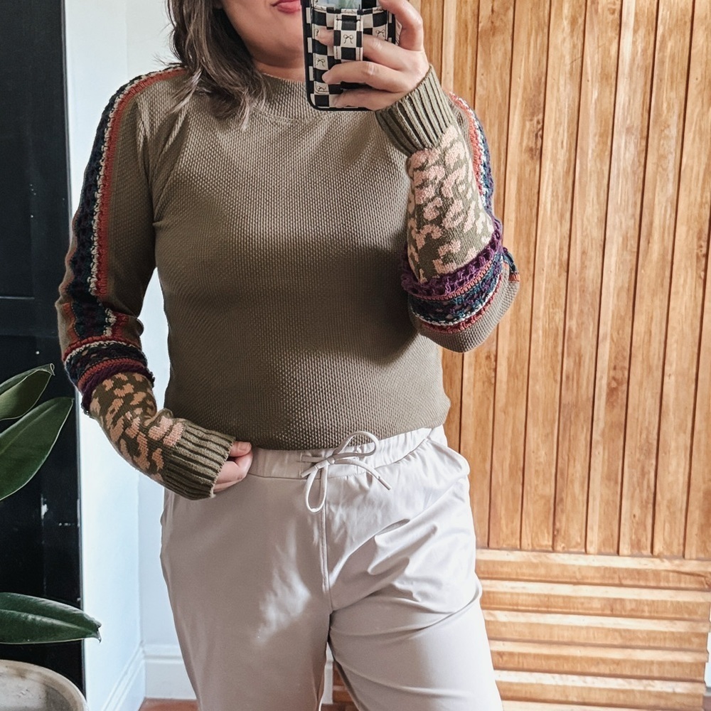 FREE PEOPLE Swith it Up Thermal Long-Sleeve. S